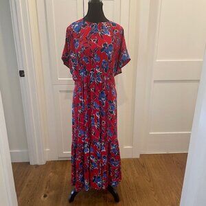 Halogen midi flowered dress, Size XL from Nordstrom
